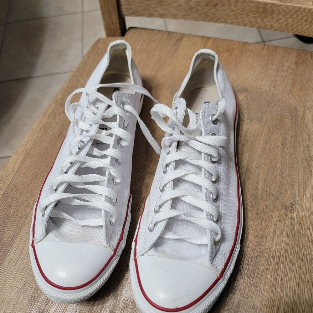 Converse White Canvas Sneakers